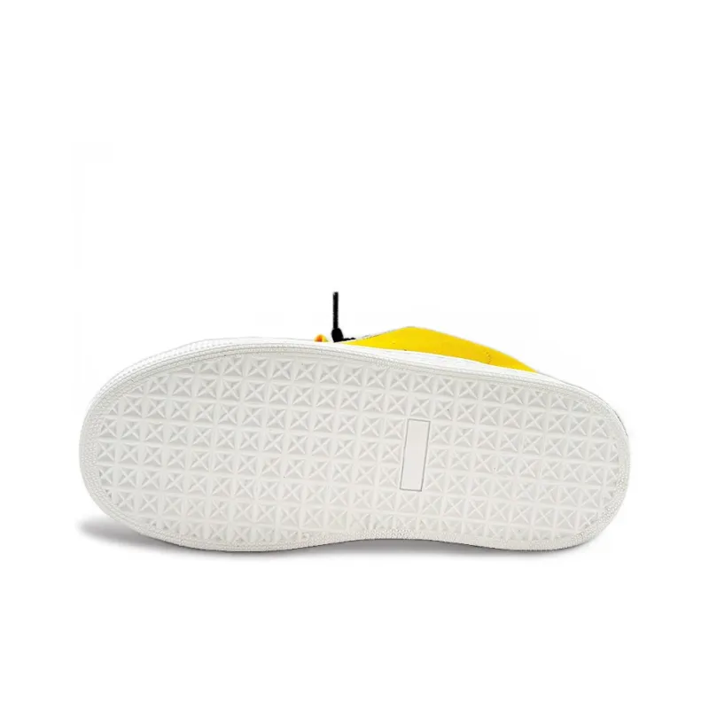 ITGI Anti Slip Wear Resistant Low Top Skateboard Shoes Unisex Lemon-5