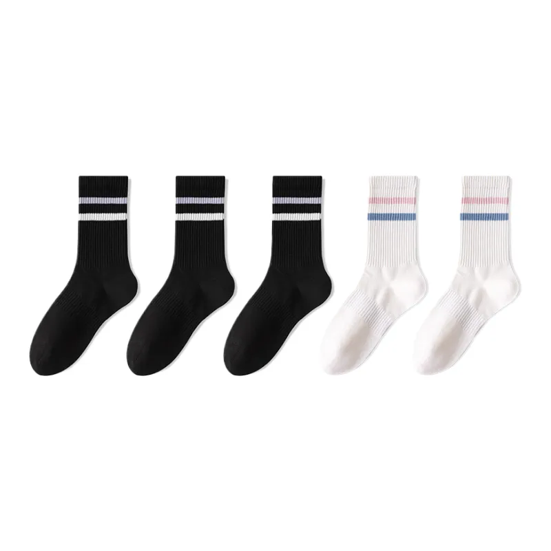 Lan Miao Mid Calf Socks Women's 5 Pack-5