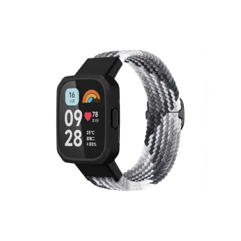ZHENGGUANG Watch Band Red Beige Compatibility Fabric Material