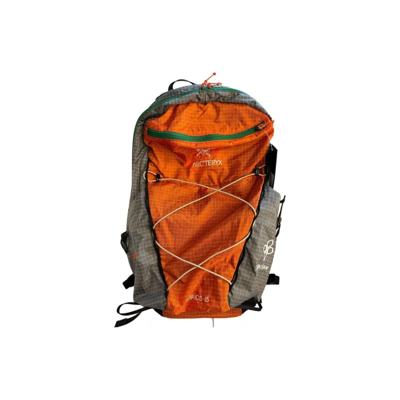 Arcteryx Songzhan Nanggaba, Collaboration 30L Mountaineering Bag Outdoor Bag Nylon Orange & Gray Unisex-1