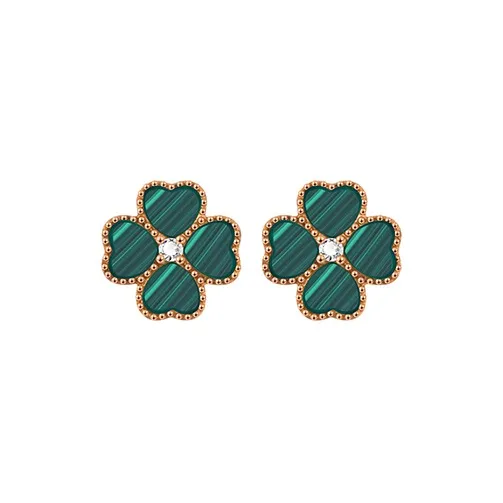 Heart To Heart 18K Gold Stud Earrings Women's-5