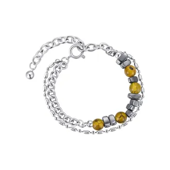 QIANFANGDAHUANGYE Titanium Steel Bracelets Unisex