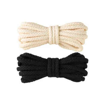 Footprint Tribe Cotton Linen Blend Woven Shoelaces Unisex