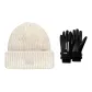 White Hats & Caps+Black Gloves