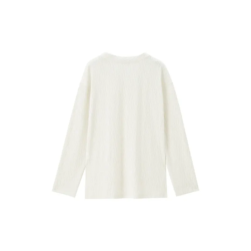 UNIQLO T Shirt Women's Apricot White-1