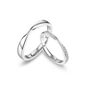 FOREVER MELODY Zircon Rings Unisex