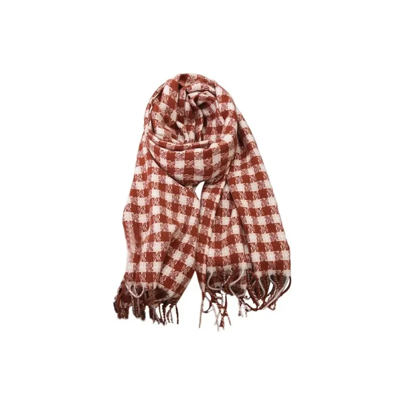 PISHUSHU Polyester Knit Scarves Unisex-3
