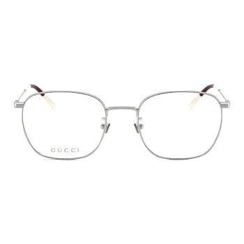 GUCCI Alloy Square Eyeglass Frames Unisex Multicolor