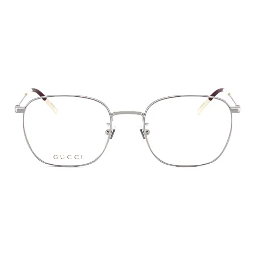 GUCCI Alloy Square Eyeglass Frames Unisex Multicolor
