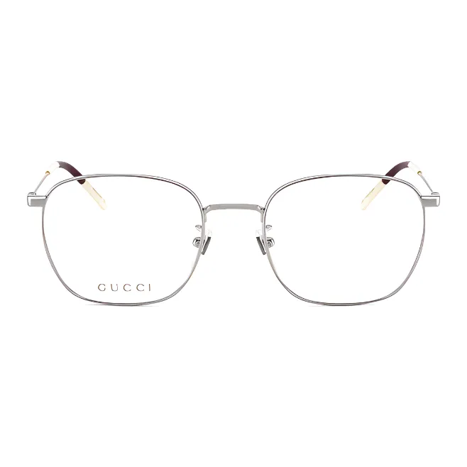GUCCI Alloy Square Eyeglass Frames Unisex Multicolor-2