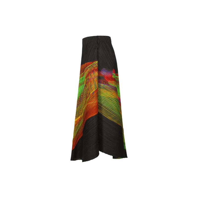 PLEATS PLEASE ISSEY MIYAKE Spectrum Midi Skirt-2