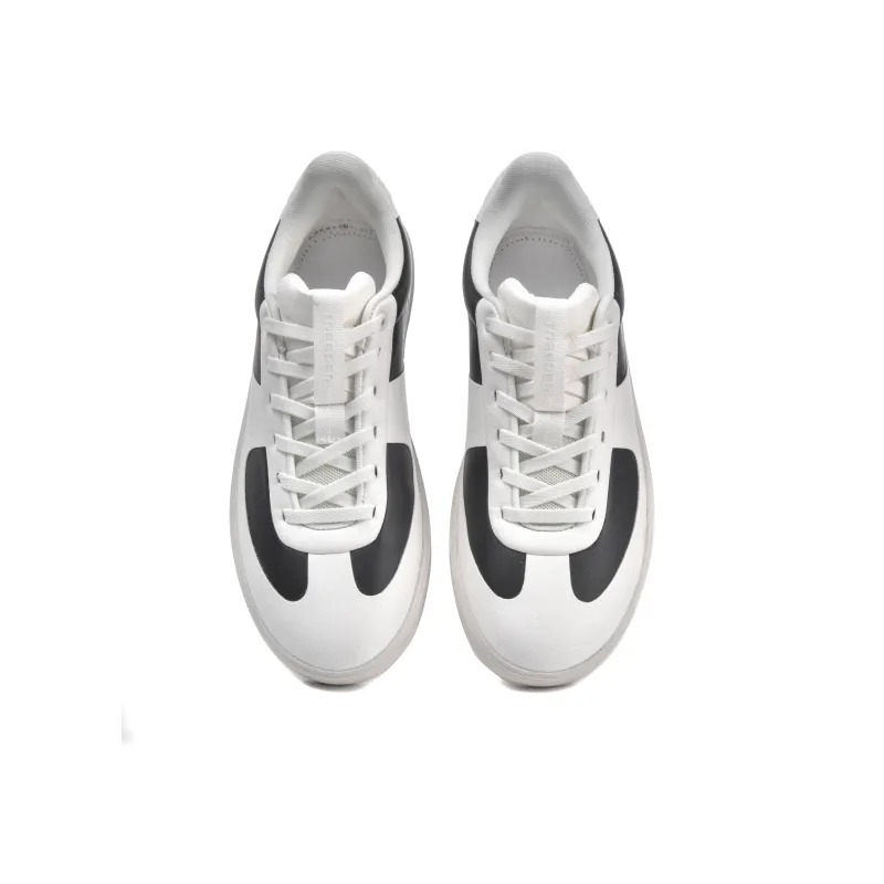 TREEPERI Coverage Slip Resistant, Abrasion Resistant, Balance, Lightweight Low Top Skateboard Shoes Unisex White Black-2
