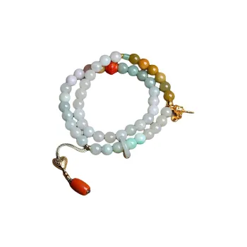 Cuiya Golden Building Glutinous Jade Jadeite Bracelets Unisex