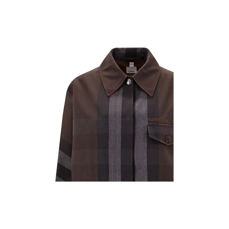 Burberry Check Drawstring Waist Field Jacket-6