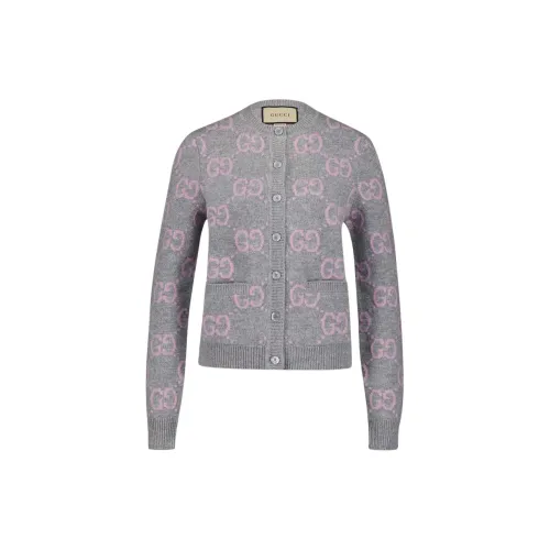 GUCCI Gg Knit Button Up Cardigan