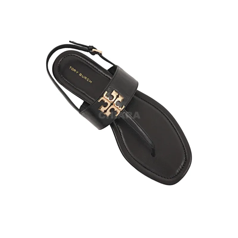 TORY BURCH Eleanor Strap Sandals Women's Black-4