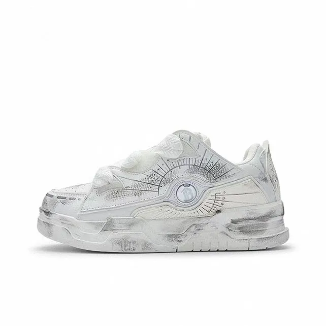 U.T.B Horizon001 Trailblazer Series Low Top Skateboard Shoes Unisex Ice White-0