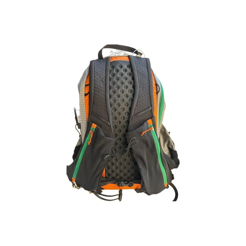 Arcteryx Songzhan Nanggaba, Collaboration 30L Mountaineering Bag Outdoor Bag Nylon Orange & Gray Unisex-2