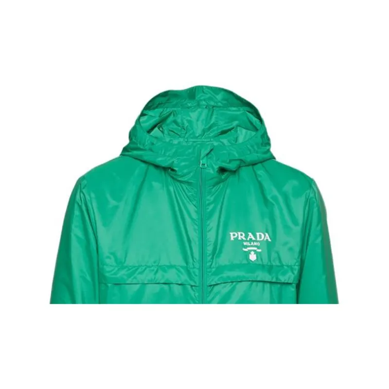 PRADA Hooded Re Nylon Windbreaker Jacket-3