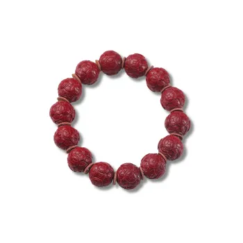 Gu He Reconstructed Cinnabar Bracelets Unisex