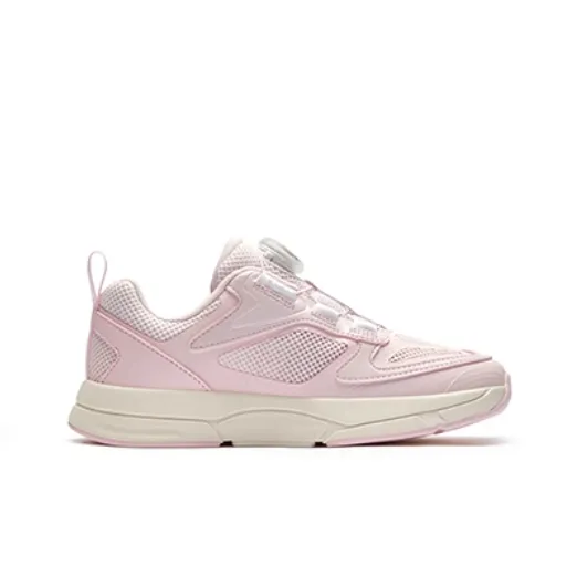 FILA KIDS Anti Slip Wear Resistant Low Top Kids' Running Shoes Pink Teenagers-0
