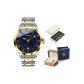 Steel Band Blue Dial