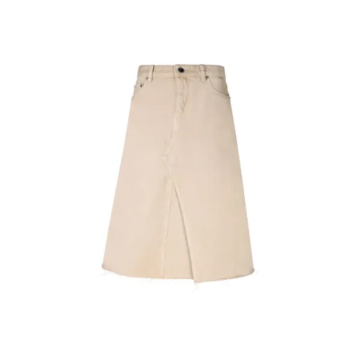 TORY BURCH Deconstructed Denim Midi Skirt