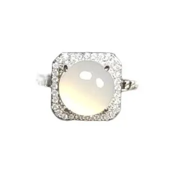 JUNWEN Chalcedony Rings Women's