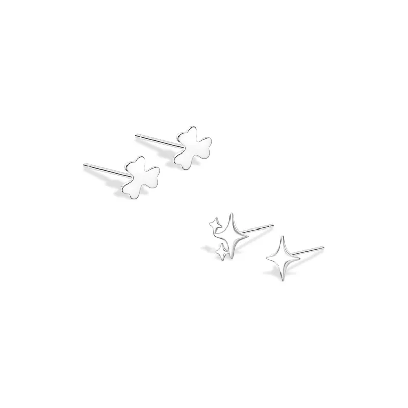 BLANK IN BLANK Sterling Silver Stud Earrings Women's Birthday-5