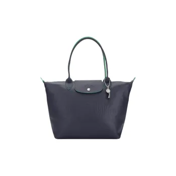 LONGCHAMP Le Pliage Xtra Cow Leather Tote Bag, Shopping Bag, Shoulder Bag, Handbag Medium Size Women's Marine Blue