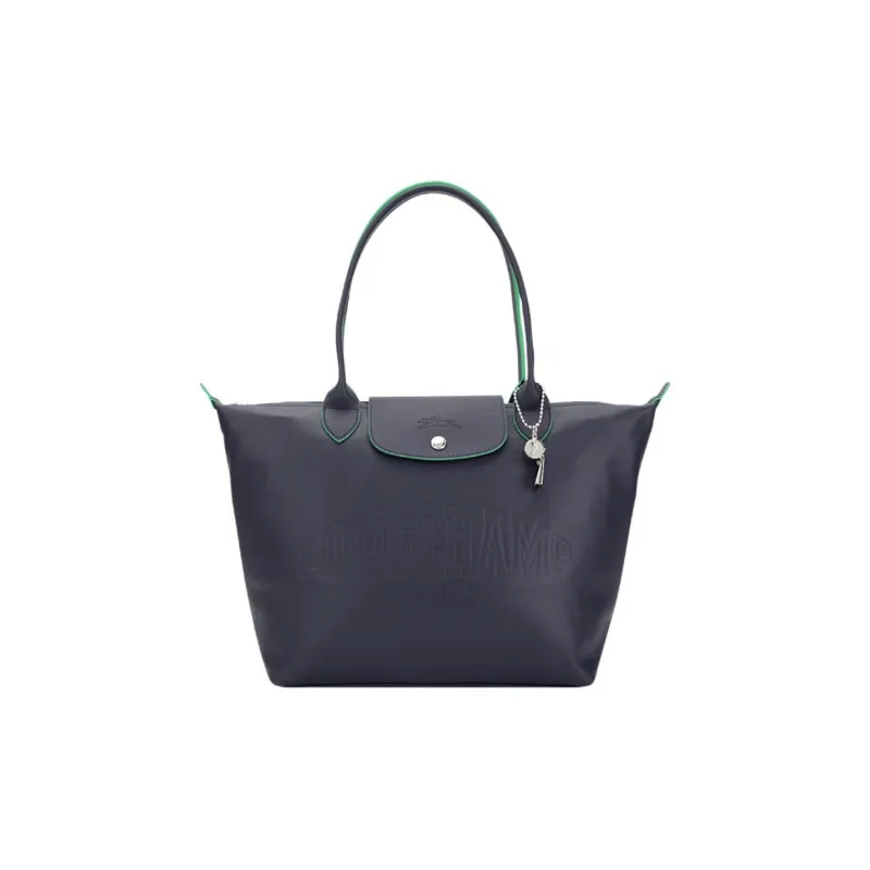 LONGCHAMP Le Pliage Xtra Cow Leather Tote Bag, Shopping Bag, Shoulder Bag, Handbag Medium Size Women's Marine Blue-0