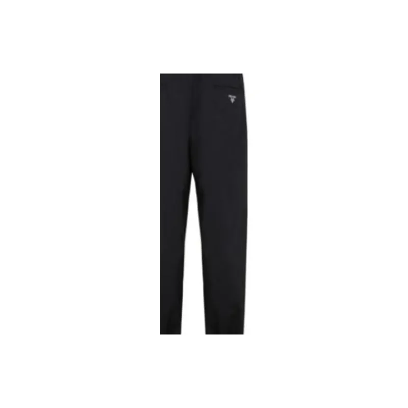 PRADA SS23 Casual Pants Men's Black-2