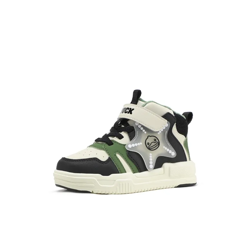 B.Duck Thermal High Top Kids' Skateboarding Shoes Children Aged 3 7 Years Old-7