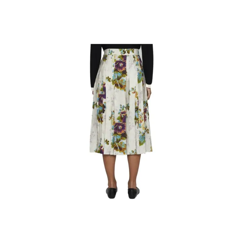 TORY BURCH Floral patterned Pleated Skirt-1