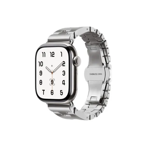 IBOANN Watch Band Apple Compatibility 49mm Stainless Steel Material