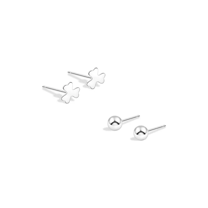 BLANK IN BLANK Sterling Silver Stud Earrings Women's Birthday-11