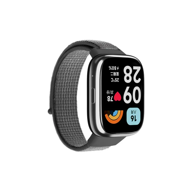 ZHENGGUANG Watch Band Apple Red Beige Compatibility Nylon Material-23