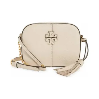 TORY BURCH Leather Shoulder Bag Women's Light Umber