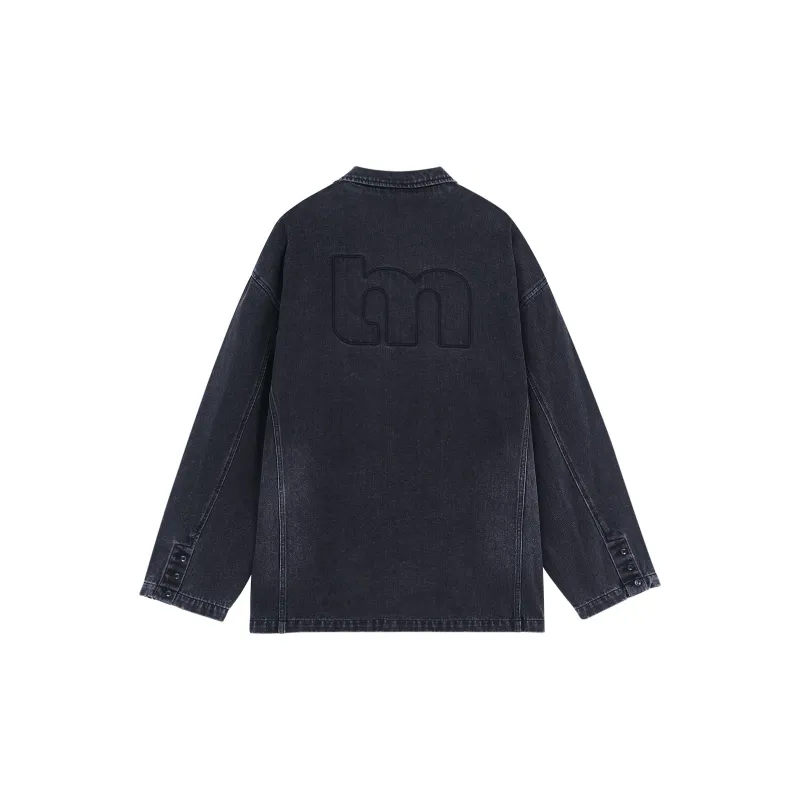 Bodydream Denim Jackets Unisex Washed Black-1
