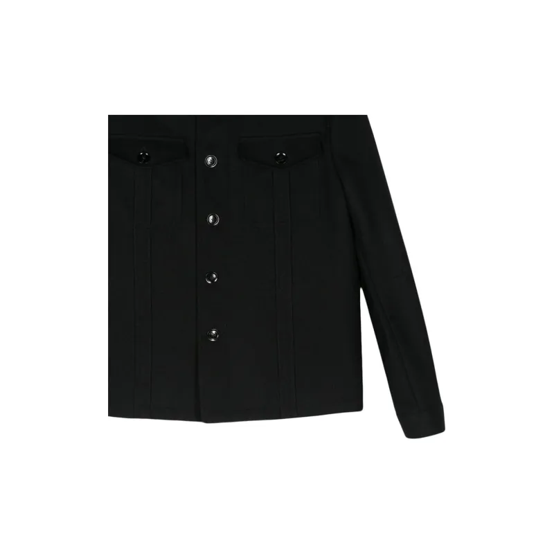 TOM FORD Felted Stand up Collar Jacket-3