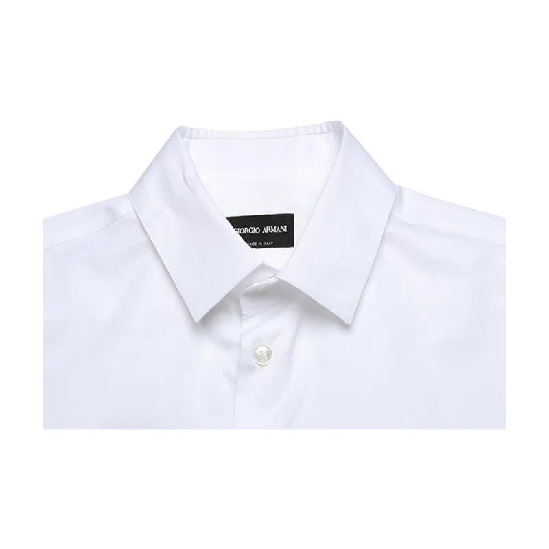 GIORGIO ARMANI Shirts Men White-4