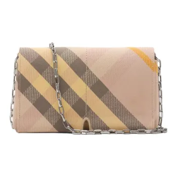 Burberry Snip Polyester Crossbody Bag Shoulder Bag Mini Women's Tea Bowl Color