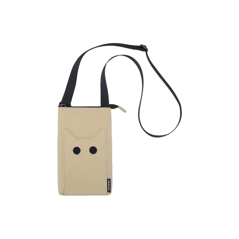 NOXXON Nylon Cell Phone Pouch Women's Obsidian Black/Khaki-2