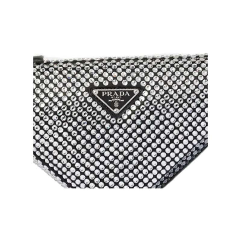 PRADA Crystal Shoulder Bag, Handbag Regular Women's Crystal-6
