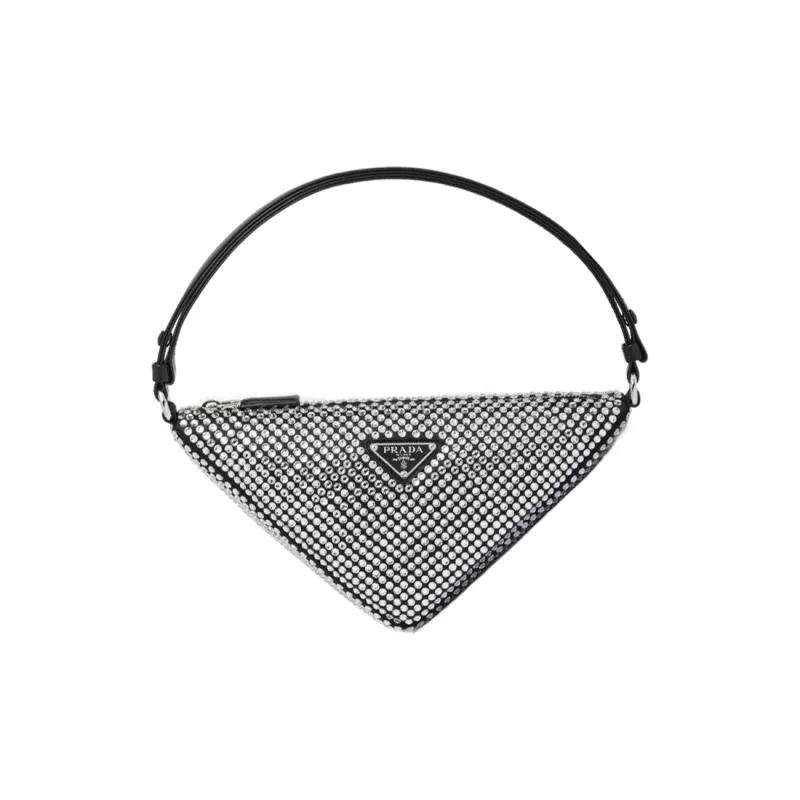 PRADA Crystal Shoulder Bag, Handbag Regular Women's Crystal-0