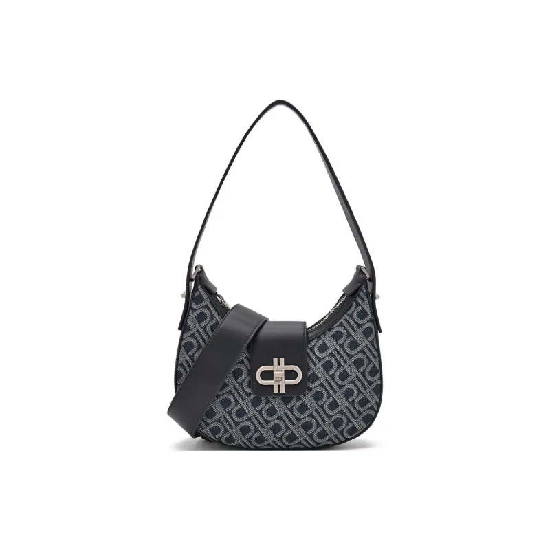 PEDRO Icon Series Cow Leather Shoulder Bag, Crossbody Bag Trumpets Women's Dark Blue-2
