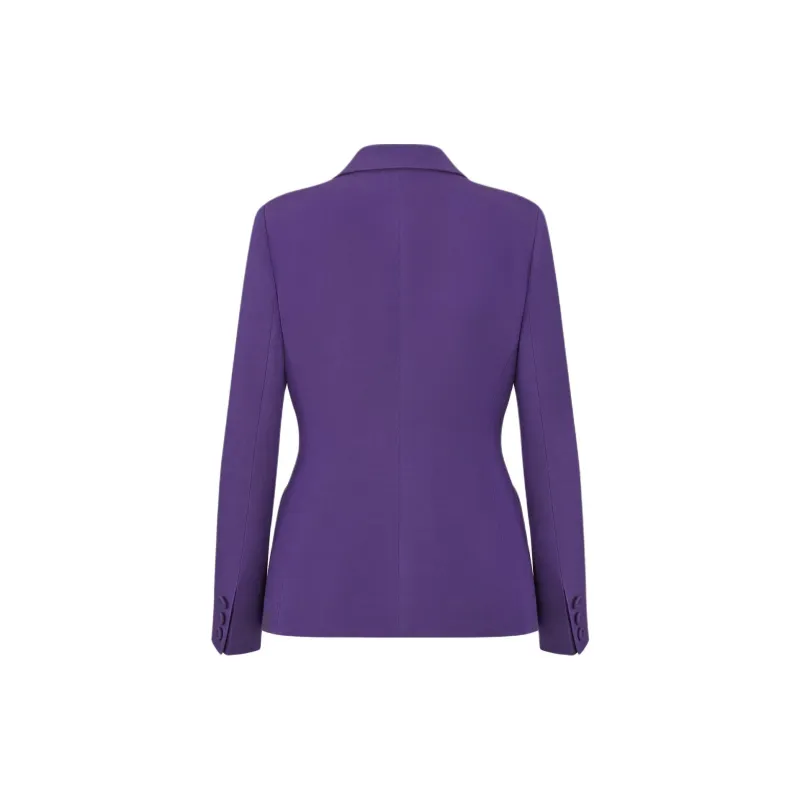 DIOR FW24 Business Suits Coats Women's Purple-1