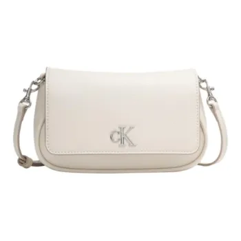 CALVIN KLEIN SS25 Synthetic Material Shoulder Bag, Crossbody Bag Women's Cow Ivory