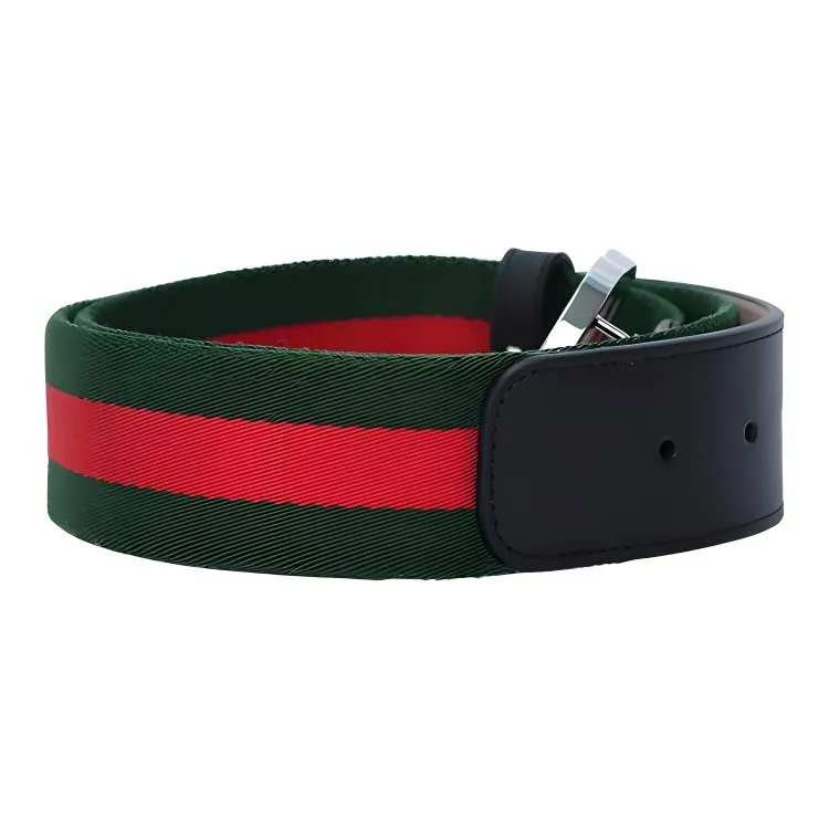 GUCCI Web Belt With G Buckle-2
