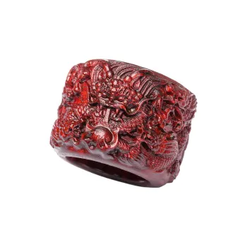 Santan Lodge Red Rosewood Rings Unisex